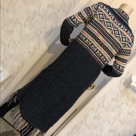 LAST 1! LONG KNIT CARDIGAN SWEATER - Picture 8 of 8